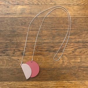 Cos magnetic rose gold and rose pink necklace
